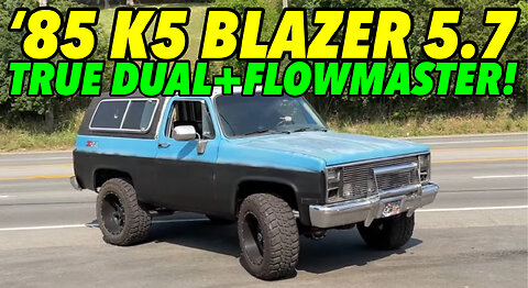 1985 Chevy K5 Blazer Z/71 5.7L V8 w/ FLOWMASTER FLOW FX!
