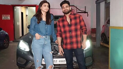 Wohoo ! Shiv Thakare Blushes While Posing With Daisy Shah, Paps Say Jodi No.1 🔥 💝📸