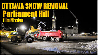 Snow Removal Operation At parliament Hill Ottawa
