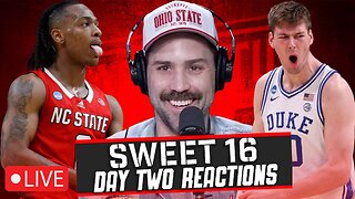 LIVE: NC State's Run Goes On + Purdue Rolls Over Gonzaga | Sweet 16 - Day Two Reactions Ft. Big Cat