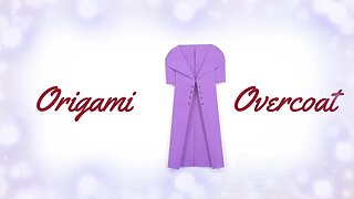 Origami paper overcoat with Ski