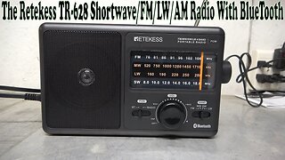 The Retekess TR626 AM/FM/MW/LW/SW Radio with Bluetooth. Great For Entry Level Shortwave Listeners.