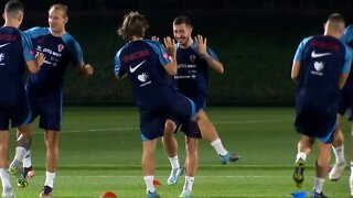 Modric shares joke in training as Croatia prepare for Brazil World Cup Quarter-Final