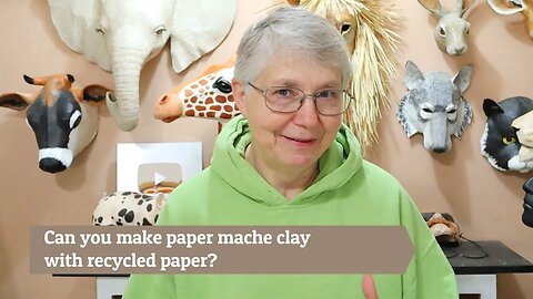 How To Make Paper Mache Clay With Newspaper (No TP!)