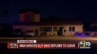 Homeowner shoots armed man outside front door in Phoenix