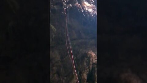 Moaning Caverns Adventure: Rappelling Rope Down.