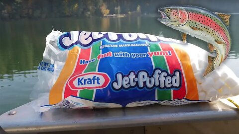 "How To" Catch TROUT Using Jet Puff Marshmallows From Grocery Store.