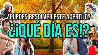 ¿Puedes resolver este acertijo? - ¿Qué día es?