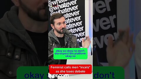 SIGN, feminist calls men incels as she loses debate!!! #redpill