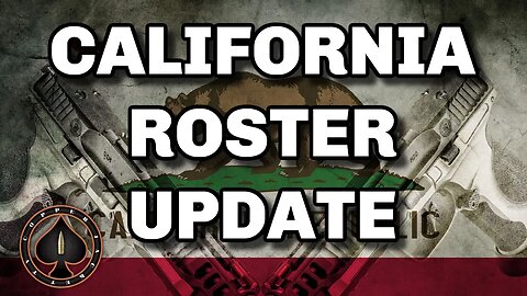 California Doesn't Appeal Roster Decision As Unconstitutional