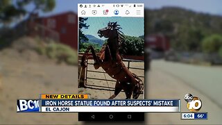 Big mistake leads to stolen horse statue