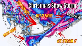 This Huge Christmas Snow Storm Just Got Serious!! - The WeatherMan Plus