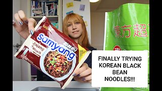 [COMPARISON] Korean Black Bean Noodles (Part 1) | Asian Snacks | Eating Show | Mukbang | ASMR