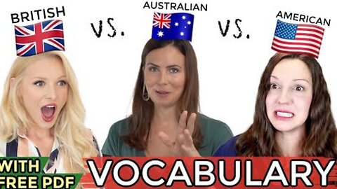 ONE language, THREE accents - UK vs. USA vs. AUS English! (+ Free PDF)