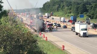 Fire on I-94