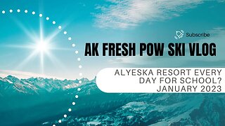 Alyeska Resort - 1st Day Ever Skiing - Ski Class APU January 2023 - Watch For Big Crash!!!