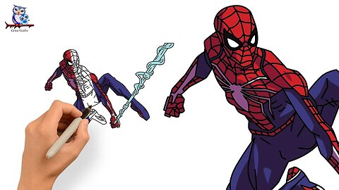 How to Draw Spider-Man Insomniac - Spider-Verse Tutorial