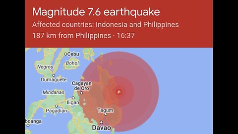 A Massive 7.6 Magnitude #Earthquake Just Hit Off The Coast of #Philippines #tsunami alert in #Japan