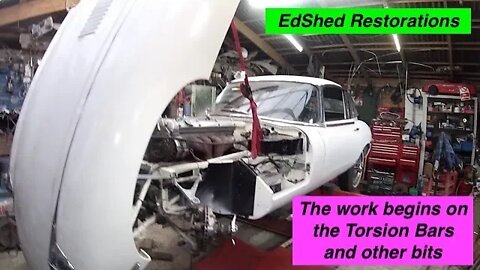 Jaguar E-Type 60th S2 2+2 Rust2Road Project Revisited Torsion Bar adjustments the EdShed way