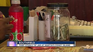 Thief steals tip jar at Martin's Coney Island in Southfield
