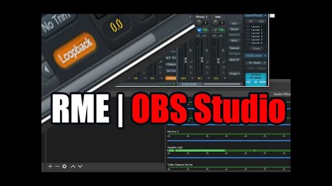 Stream your DAW / PC sound with OBS Studio + RME Interface