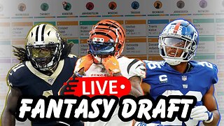 LIVE Fantasy Football Draft + NEWS | Fantasy Football 2023 Stream #49