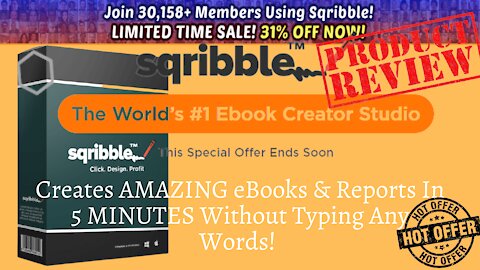 Product Review | SQRIBBLE Amazing eBOOKS In Just 5 Minutes on How To Make Money Online