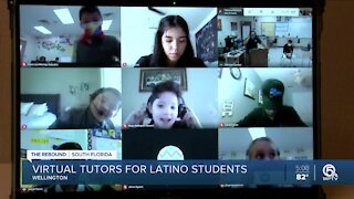 Latino High School students continue to tutor Hispanic kids virtually