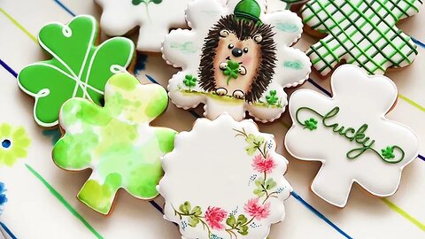 Happy St.Patrick's Day☘️ Satisfying Cookie Decorating with royal icing