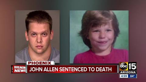 Phoenix man gets death sentence in death of girl in box