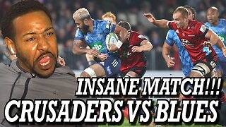 SUPER RUGBY PACIFIC | CRUSADERS VS BLUES | EXTENDED HIGHLIGHTS 2022 | REACTION!!!