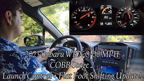 2023 Subaru WRX 0-60 MPH COBB Stage 2 with Launch Control and Flat Foot Shifting!