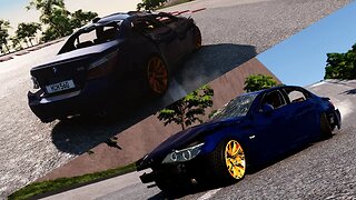 Dangerous downhill from a steep mountain - BeamNG.Drive