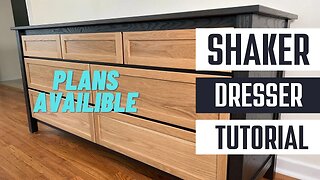 Milton Dresser Build - Modern Shaker Furniture Build - DIY Plans Available - Dailey Woodworks