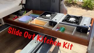 Compact Kitchen Camper Pullout Drawers. Sienna Couple's Camper ep.4
