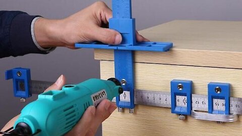 Adjustable Punch Drill Locator Guide Woodworking
