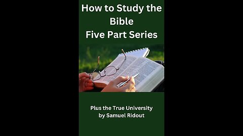 How to Study The Bible — The True University Chapter 4 — List of Handbooks Proposed