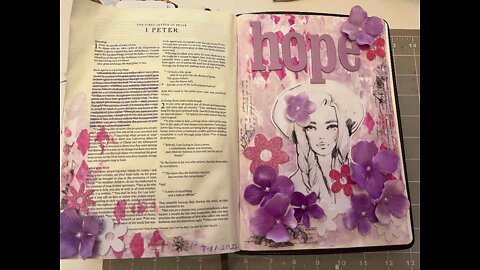 Let's Bible Journal 1 Peter 1 (from Lovely Lavender Wishes)