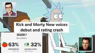 Rick and Morty season 7 rating 32% is it due to new voice actors replacing Justin Roiland