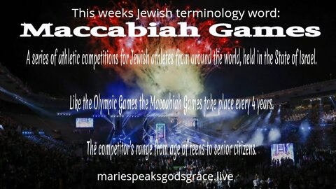 This week’s Jewish terminology word is: Maccabiah Games