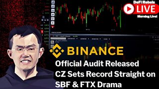 Binance Proof Of Reserves & Liabilities | CZ SBF FTX Drama | Crypto Market News & TA