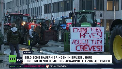 Bauernproteste gegen EU-Politik in Brüssel und Autobahnblockaden in Polen