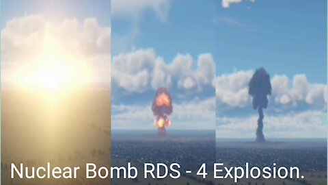 Nuclear Bomb RDS - 4 Explosion Remake ( War Thunder )