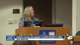 Parents sound off against superintendent's hires