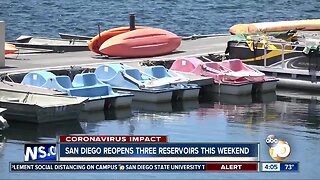 San Diego reopens three reservoirs this weekend