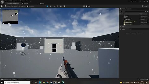 Cómo crear efecto nieve - Unreal Engine 5