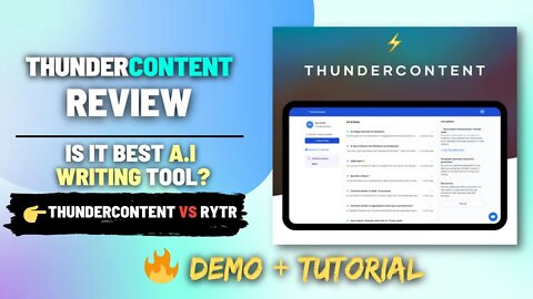 ThunderContent Review [Lifetime Deal] | ThunderContent vs Rytr - Which One is Best A.I Writer?