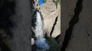 Waterfall Inside Giant Volcano #short