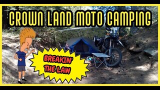 Moto Camping on Crown Land #2 2021