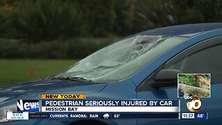 Pedestrian struck by car in Mission Bay